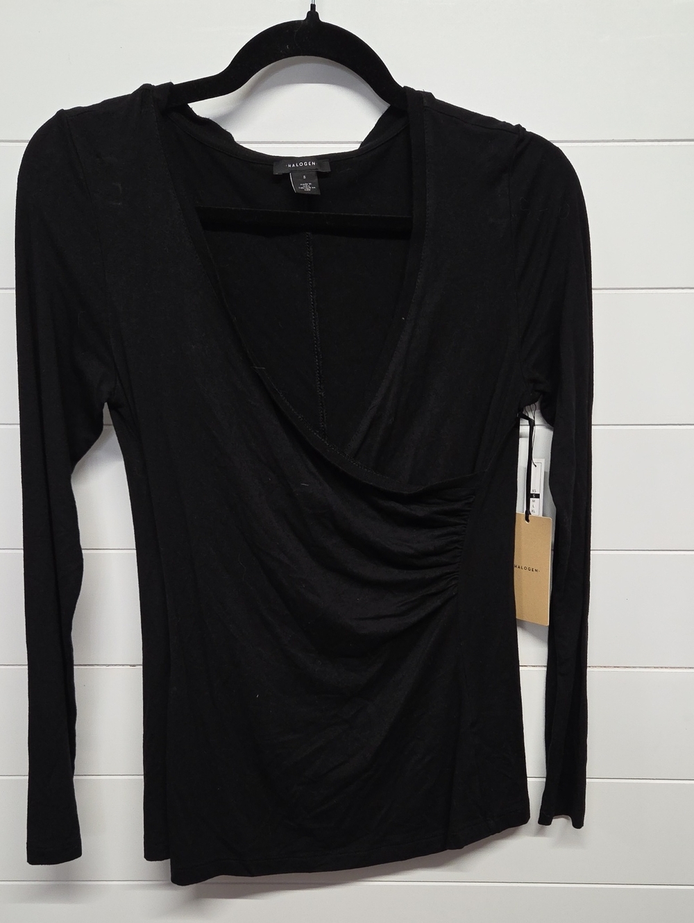 Halogen faux Wrap Blouse Womens Size Small